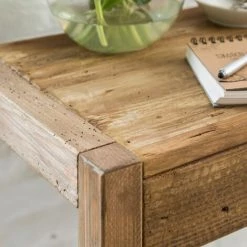 MADE IN MEUBLES Bureau En Bois Recyclé Blaise - Marron -France Bureau Soldes 2022 28256662 4