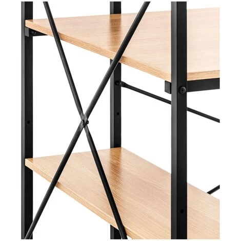 FROMM & STARCK Table D'Ordinateur Avec Étagère Bureau Travail À Domicile Bureau Fer 120*60cm - Marron 4 FROMM & STARCK Table D'Ordinateur Avec Étagère Bureau Travail À Domicile Bureau Fer 120*60cm - Marron – Image 2