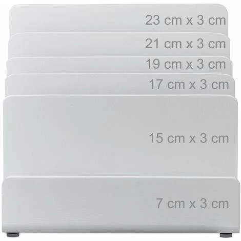 HELLOSHOP26 Trieur De Documents Porte-lettres Organiseur Bureau Bambou Blanc - Marron 3 HELLOSHOP26 Trieur De Documents Porte-lettres Organiseur Bureau Bambou Blanc - Marron