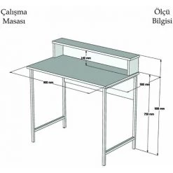 TOILINUX Bureau Uso - 90 X 90,8 X 50 Cm - Marron 9 TOILINUX Bureau Uso - 90 X 90,8 X 50 Cm - Marron -France Bureau Soldes 2022 28416426 4