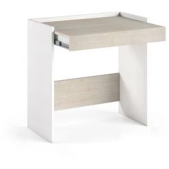 CAESAROO Bureau 80x40 Cm En Blanc Frêne Et Chêne Avec Tiroir Et étagère | Chêne Clair/blanc 9 CAESAROO Bureau 80x40 Cm En Blanc Frêne Et Chêne Avec Tiroir Et étagère | Chêne Clair/blanc -France Bureau Soldes 2022 28615150 3