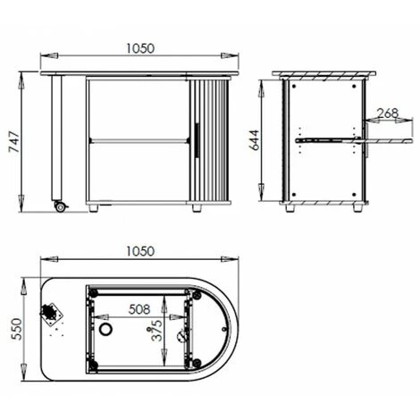 BEAUX MEUBLES PAS CHERS Bureau Pivotant Et Rangement Chêne - Coloris: Aluminium 4 BEAUX MEUBLES PAS CHERS Bureau Pivotant Et Rangement Chêne - Coloris: Aluminium – Image 2