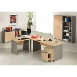 BEAUX MEUBLES PAS CHERS Bureau Winch 140 X 80 Cm Hêtre Alu -France Bureau Soldes 2022 28635144 2