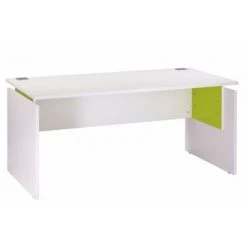 BEAUX MEUBLES PAS CHERS Bureau Ineo 160 X 80 Cm Blanc Anis Réglable En Hauteur