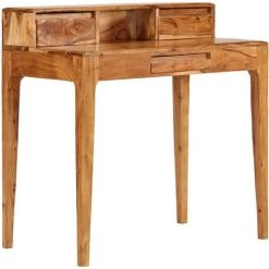 TRUE DEAL Bureau Avec Tiroirs Bois Massif 88 X 50 X 90 Cm