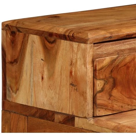 TRUE DEAL Bureau Avec Tiroirs Bois Massif 88 X 50 X 90 Cm 7 TRUE DEAL Bureau Avec Tiroirs Bois Massif 88 X 50 X 90 Cm – Image 5
