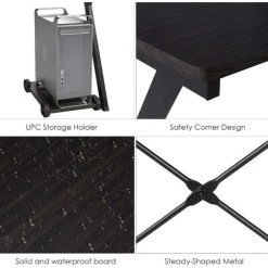 FIXKIT Bureau D'ordinateur Bureau D'angle Bureau En Forme De L Table PC Table De Jeu Table D'angle Table De Travail Table De Bureau Bois Métal Noir 158 X 120 X 72 Cm 9 FIXKIT Bureau D'ordinateur Bureau D'angle Bureau En Forme De L Table PC Table De Jeu Table D'angle Table De Travail Table De Bureau Bois Métal Noir 158 X 120 X 72 Cm -France Bureau Soldes 2022 28742321 3