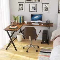 MVPOWER Bureau D'ordinateur Bureau D'angle Bureau En Forme De L Table PC Table De Jeu Table D'angle Table De Travail Table De Bureau Bois Métal Vintage Noir 158 X 120 X 72 Cm 10 MVPOWER Bureau D'ordinateur Bureau D'angle Bureau En Forme De L Table PC Table De Jeu Table D'angle Table De Travail Table De Bureau Bois Métal Vintage Noir 158 X 120 X 72 Cm -France Bureau Soldes 2022 28742336 4