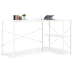ASUPERMALL Bureau D'ordinateur Blanc 120 X 72 X 70 Cm