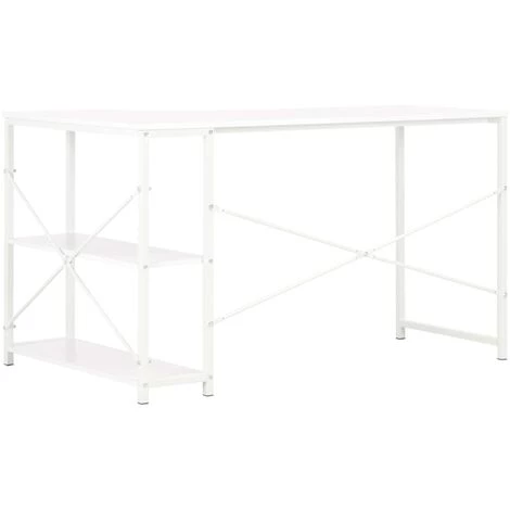 ASUPERMALL Bureau D'ordinateur Blanc 120 X 72 X 70 Cm 7 ASUPERMALL Bureau D'ordinateur Blanc 120 X 72 X 70 Cm – Image 5