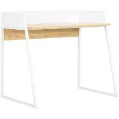 ASUPERMALL Bureau Blanc Et Chene 90 X 60 X 88 Cm -France Bureau Soldes 2022 28760313 4