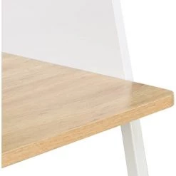 ASUPERMALL Bureau Blanc Et Chene 90 X 60 X 88 Cm -France Bureau Soldes 2022 28760313 5