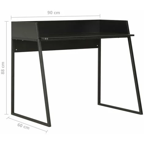 ASUPERMALL Bureau Noir 90x60x88 Cm 5 ASUPERMALL Bureau Noir 90x60x88 Cm – Image 3
