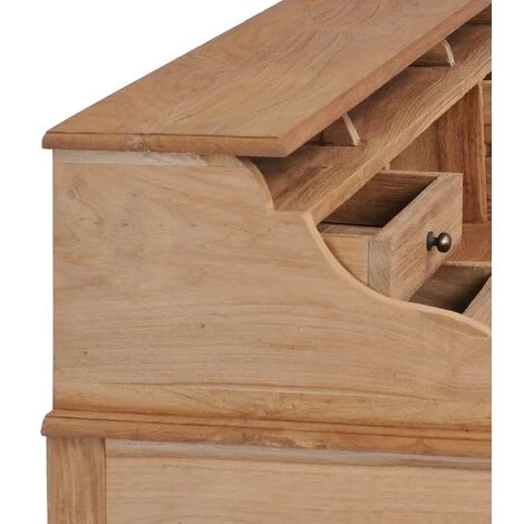 ASUPERMALL Bureau 90x50x100 Cm Bois De Teck Massif 3 ASUPERMALL Bureau 90x50x100 Cm Bois De Teck Massif