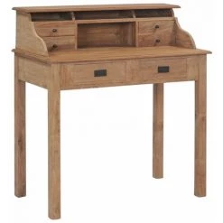 ASUPERMALL Bureau 90x50x100 Cm Bois De Teck Massif 11 ASUPERMALL Bureau 90x50x100 Cm Bois De Teck Massif -France Bureau Soldes 2022 28760736 5