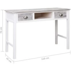 ASUPERMALL Bureau Gris 110x45x76 Cm Bois 9 ASUPERMALL Bureau Gris 110x45x76 Cm Bois -France Bureau Soldes 2022 28760755 3