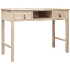 ASUPERMALL Bureau Naturel 110 X 45 X 76 Cm Bois -France Bureau Soldes 2022 28760760 4