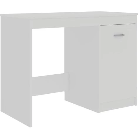 ASUPERMALL Bureau Blanc 140x50x76 Cm Agglomere 5 ASUPERMALL Bureau Blanc 140x50x76 Cm Agglomere – Image 3