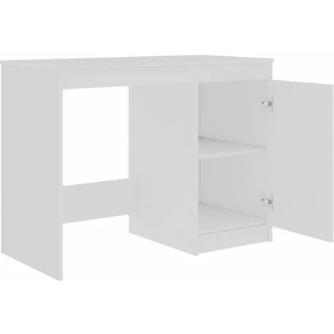 ASUPERMALL Bureau Blanc 140x50x76 Cm Agglomere 6 ASUPERMALL Bureau Blanc 140x50x76 Cm Agglomere – Image 4