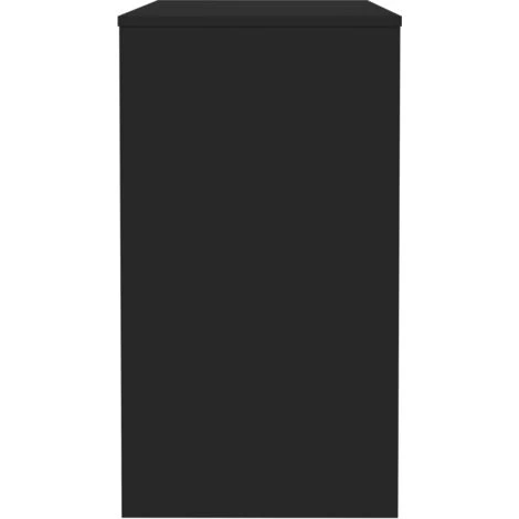ASUPERMALL Bureau Noir Brillant 90 X 40 X 72 Cm Agglomere 6 ASUPERMALL Bureau Noir Brillant 90 X 40 X 72 Cm Agglomere – Image 4