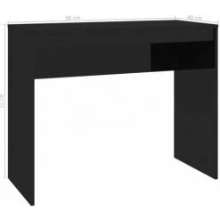 ASUPERMALL Bureau Noir Brillant 90 X 40 X 72 Cm Agglomere 11 ASUPERMALL Bureau Noir Brillant 90 X 40 X 72 Cm Agglomere -France Bureau Soldes 2022 28761319 5