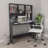 ASUPERMALL Bureau Avec Etageres Gris 110 X 45 X 157 Cm Agglomere 2 ASUPERMALL Bureau Avec Etageres Gris 110 X 45 X 157 Cm Agglomere -France Bureau Soldes 2022 28761324 1