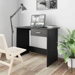 ASUPERMALL Bureau Noir 100 X 50 X 76 Cm Agglomere