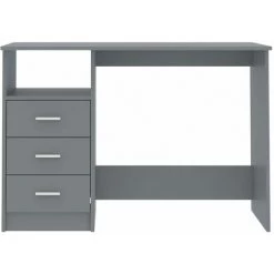 ASUPERMALL Bureau Avec Tiroirs Gris 110x50x76 Cm Agglomere -France Bureau Soldes 2022 28761422 3