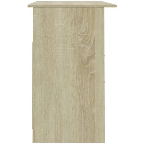 ASUPERMALL Bureau Avec Tiroirs Chene Sonoma 110x50x76 Cm Agglomere 6 ASUPERMALL Bureau Avec Tiroirs Chene Sonoma 110x50x76 Cm Agglomere – Image 4