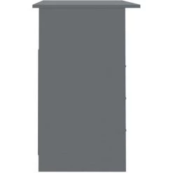 ASUPERMALL Bureau Avec Tiroirs Gris Brillant 110x50x76 Cm Agglomere -France Bureau Soldes 2022 28761448 3