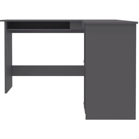 ASUPERMALL Bureau D'angle En Forme De L Gris 120x140x75 Cm Agglomere 7 ASUPERMALL Bureau D'angle En Forme De L Gris 120x140x75 Cm Agglomere – Image 5