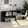 ASUPERMALL Bureau D'angle Noir Brillant 200x50x76 Cm Agglomere -France Bureau Soldes 2022 28761568 1