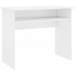 ASUPERMALL Bureau Blanc Brillant 90x50x74 Cm Agglomere -France Bureau Soldes 2022 28761576 5