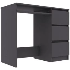 ASUPERMALL Bureau Gris 90x45x76 Cm Agglomere -France Bureau Soldes 2022 28761602 3