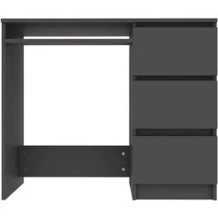 ASUPERMALL Bureau Gris 90x45x76 Cm Agglomere -France Bureau Soldes 2022 28761602 5