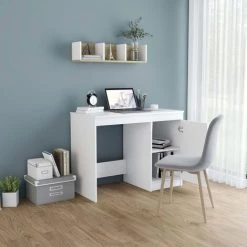 ASUPERMALL Bureau Blanc 100x50x76 Cm Agglomere -France Bureau Soldes 2022 28761610 5