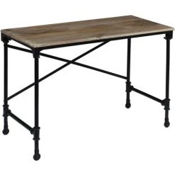 TRUE DEAL Bureau Bois De Manguier Massif Et Acier 110 X 50 X 96 Cm 10 TRUE DEAL Bureau Bois De Manguier Massif Et Acier 110 X 50 X 96 Cm -France Bureau Soldes 2022 29216109 4