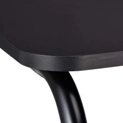 HELLOSHOP26 Bureau Adulte Compartiments Et Dossier Table De Travail Pour Jeunes étudiants 110 Cm Bois Et Fer Noir - Bois -France Bureau Soldes 2022 29365071 4