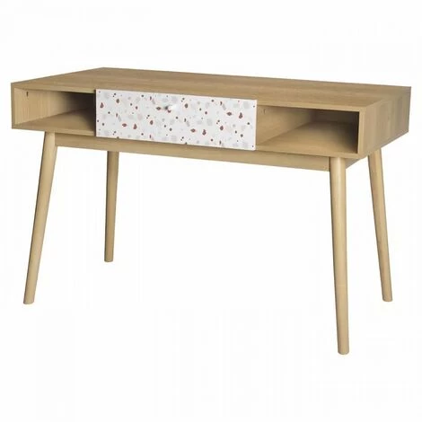 AUTRES Bureau Avec 1 Tiroir - En Panneaux De Particules Avec Piétement En Bois Massif - GARDENIA 3 AUTRES Bureau Avec 1 Tiroir - En Panneaux De Particules Avec Piétement En Bois Massif - GARDENIA