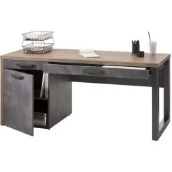 OFFICE24 Bureau En Bois Pour Bureau Et étude Avec Tiroirs Design 170x69cm Logan -France Bureau Soldes 2022 29665810 3