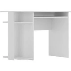 Selsey LINCORIS - Bureau - Blanc - Tiroir Pratique - Style Moderne