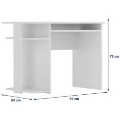 Selsey LINCORIS - Bureau - Blanc - Tiroir Pratique - Style Moderne -France Bureau Soldes 2022 29721877 5