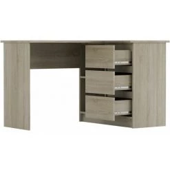 Selsey GERANIO - Bureau D’angle - Chêne Sonoma - 124 Cm - Universel - Style Scandinave -France Bureau Soldes 2022 29721881 3