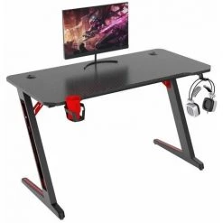 BERSERKER GAMING DESK B120 NOIR-ROUGE (113x 60 X 75 Cm ) -France Bureau Soldes 2022 29956986 5