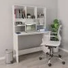 TRUE DEAL Bureau Avec étagères Blanc Brillant 110 X 45 X 157 Cm Aggloméré 2 TRUE DEAL Bureau Avec étagères Blanc Brillant 110 X 45 X 157 Cm Aggloméré -France Bureau Soldes 2022 30018932 1