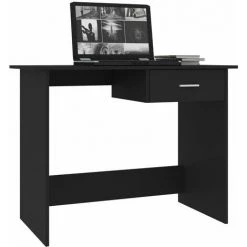 TRUE DEAL Bureau élégant Noir 100 X 50 X 76 Cm Aggloméré 9 TRUE DEAL Bureau élégant Noir 100 X 50 X 76 Cm Aggloméré -France Bureau Soldes 2022 30019092 3