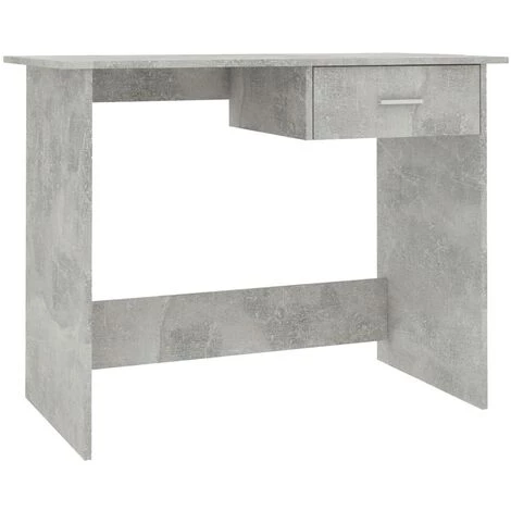 TRUE DEAL Bureau élégant Gris Béton 100 X 50 X 76 Cm Aggloméré 4 TRUE DEAL Bureau élégant Gris Béton 100 X 50 X 76 Cm Aggloméré – Image 2