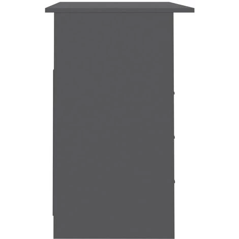 TRUE DEAL Bureau Avec Tiroirs Gris 110x50x76 Cm Aggloméré 7 TRUE DEAL Bureau Avec Tiroirs Gris 110x50x76 Cm Aggloméré – Image 5