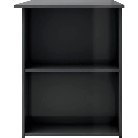 TRUE DEAL Bureau Gris Brillant 110x60x73 Cm Aggloméré 7 TRUE DEAL Bureau Gris Brillant 110x60x73 Cm Aggloméré – Image 5