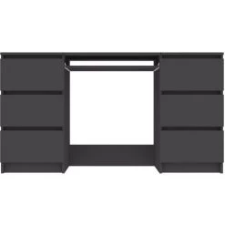 TRUE DEAL Bureau Gris 140x50x77 Cm Aggloméré 10 TRUE DEAL Bureau Gris 140x50x77 Cm Aggloméré -France Bureau Soldes 2022 30019614 4